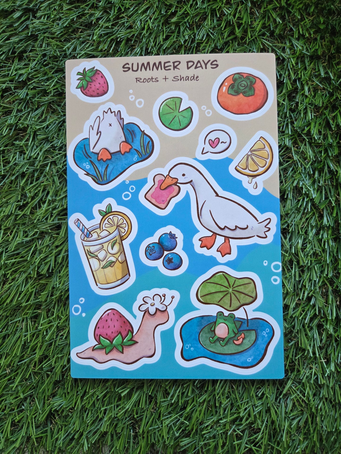Summer Days Goose Sticker Sheet