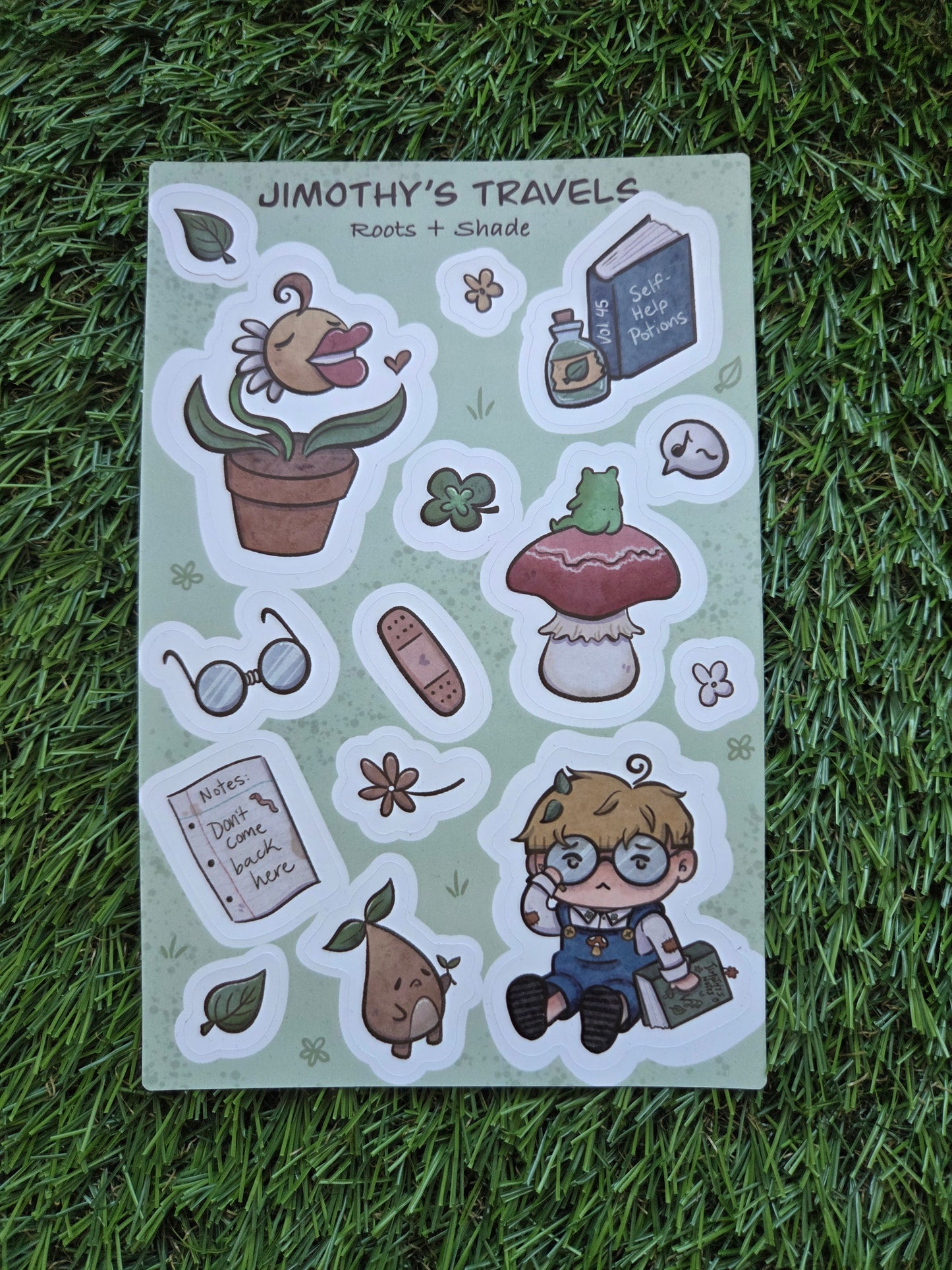 Jimothy's Travels Sticker Sheet