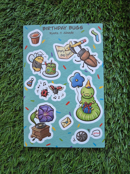 Birthday Bugs Sticker Sheet