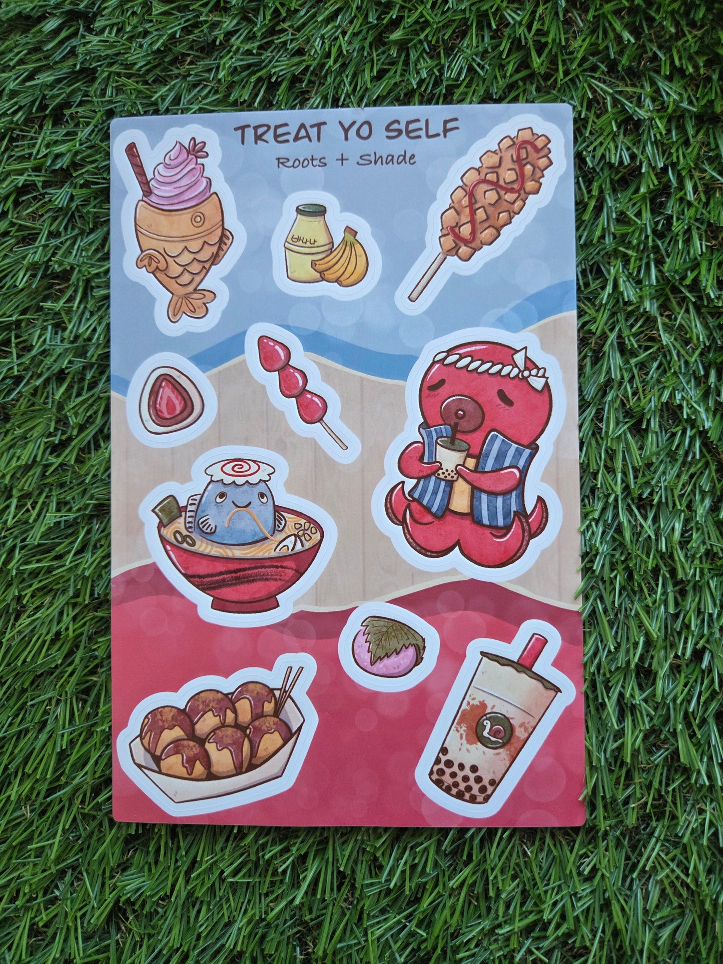 Treat Yo Self Street Food Sticker Sheet