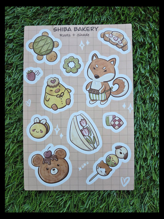 Shiba Bakery Sticker Sheet
