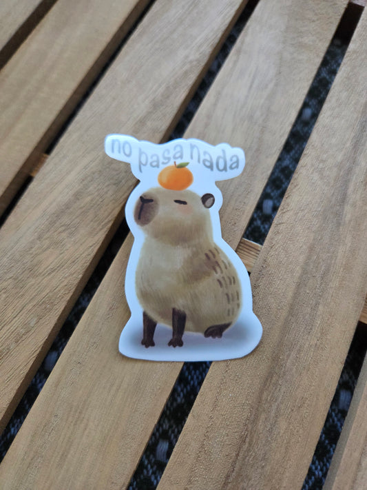 ☆ No Pasa Nada Capybara Sticker