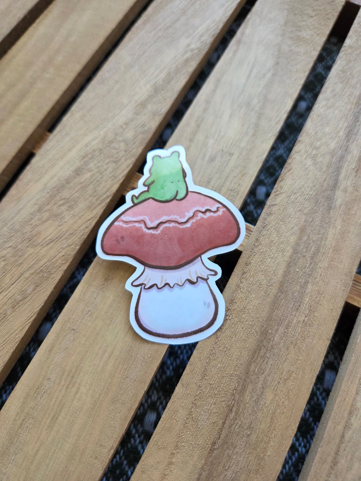 ☆ Booty Mushroom Frog Sticker