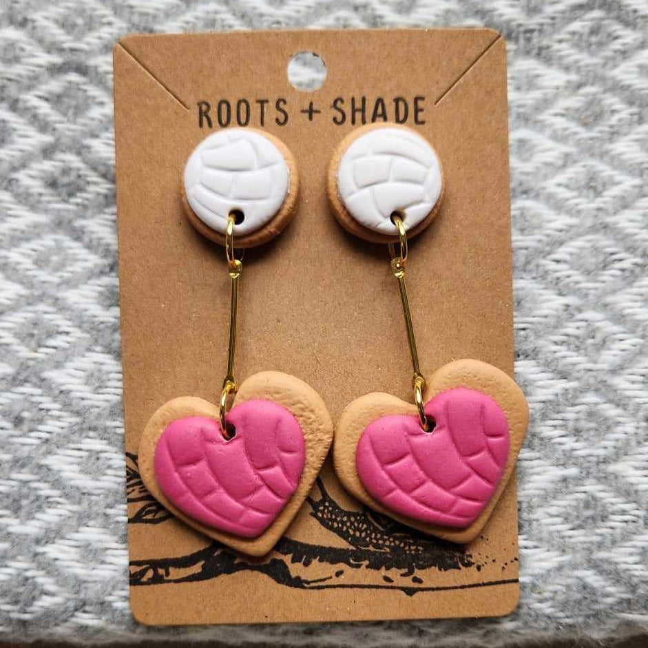 Concha Love Handmade Polymer Clay Dangle Earrings