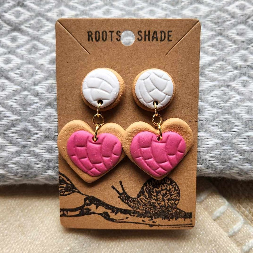 Concha Love (Shorter) Handmade Polymer Clay Dangle Earrings