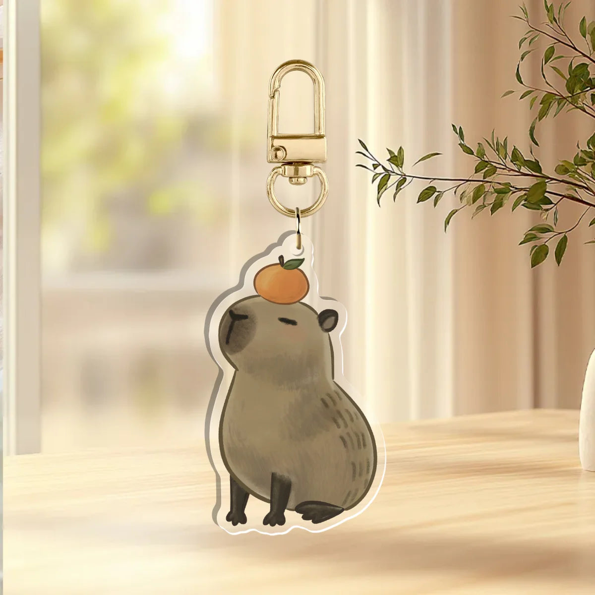 Capybara Acrylic Keychain