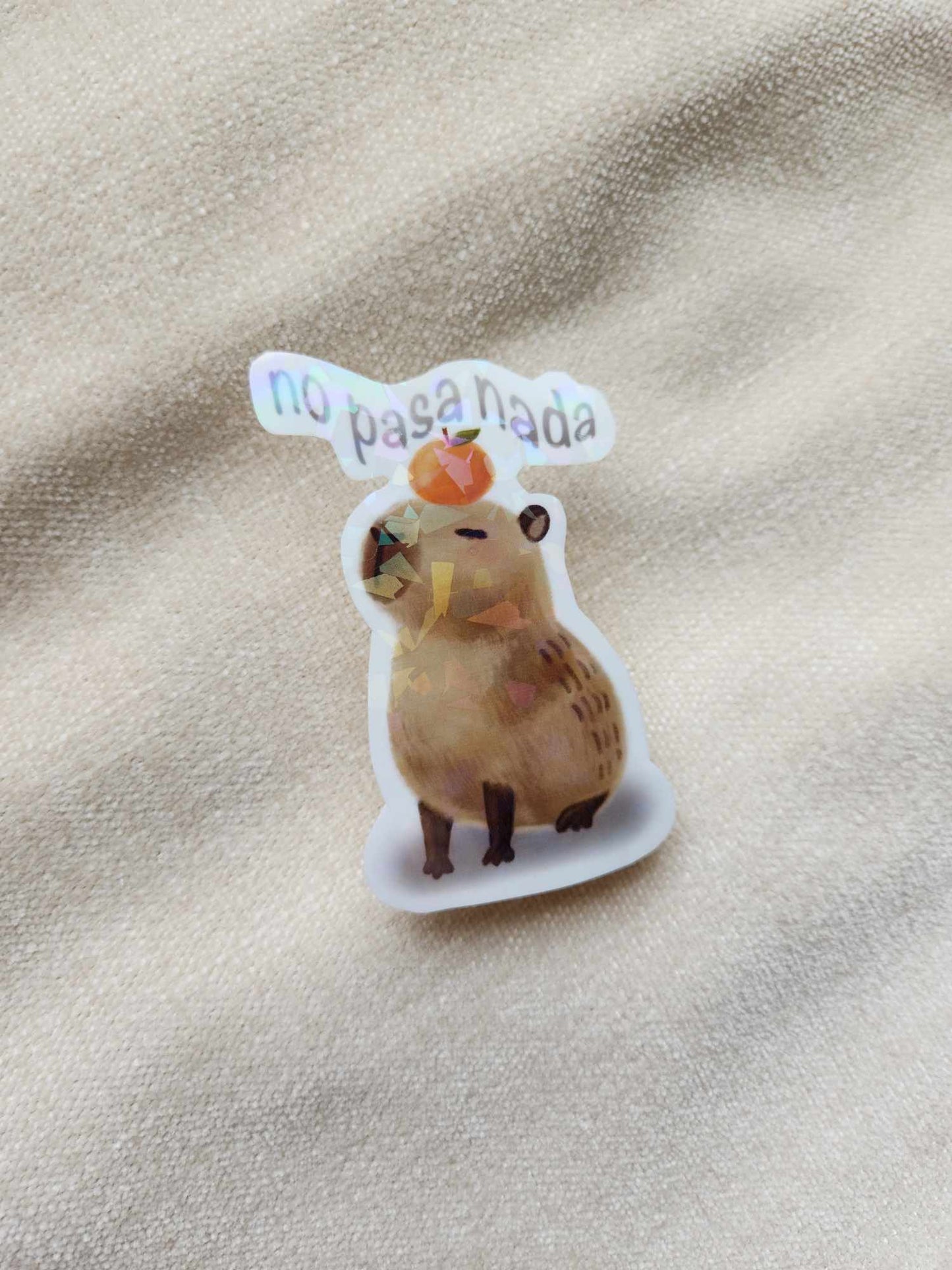 ☆ Carefree Capybara Sticker