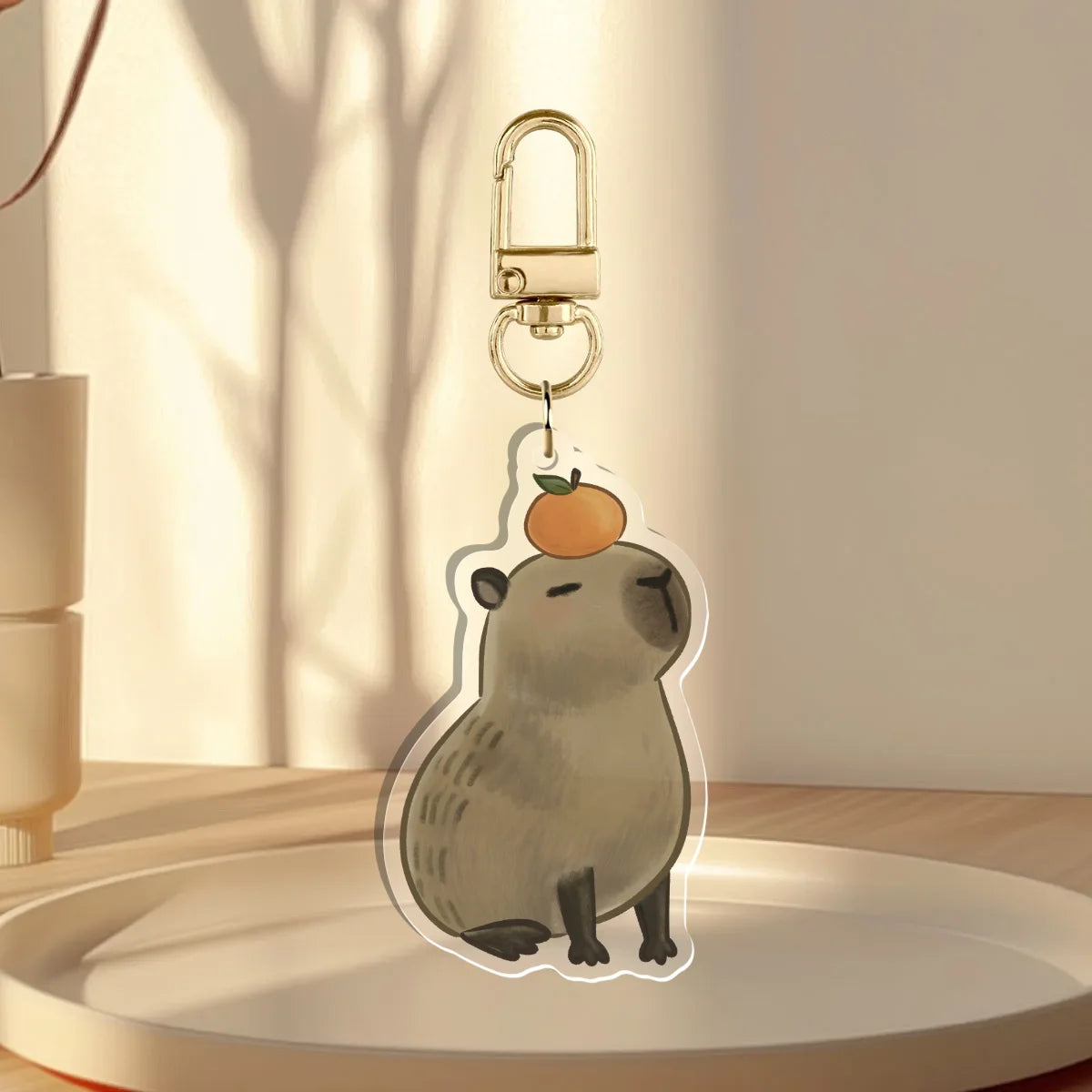 Capybara Acrylic Keychain